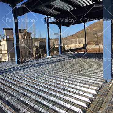 Steel deck roof