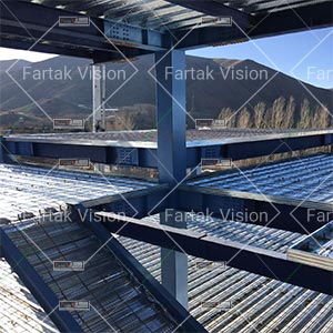 Steel deck roof